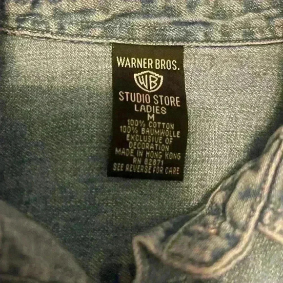 Denim Tweety Bird Button Up - Picture 3 of 6